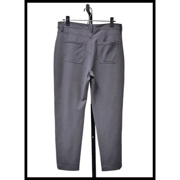 NWT 41 Hawthorn Straight Fixed Waist Canopy Ponte Pants Grey Gray 10 NEW - Picture 3 of 9